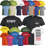 Maglietta T-Shirt Staff Maglia per Team di Lavoro Personalizzabile Come Vuoi PS 27431-Staff PRS