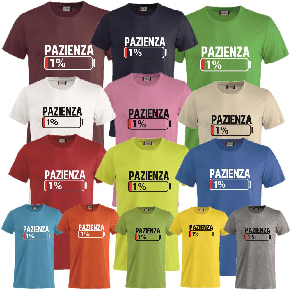 T-Shirt Unisex in Cotone Pettinato con Colletto Elasticizzato – Personalizzabile – PS 27431-A001