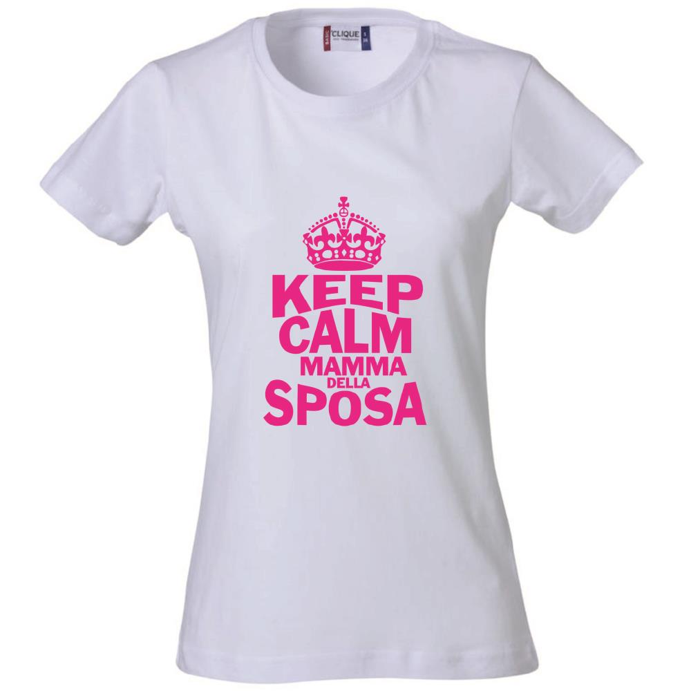 T-Shirt Donna “Keep Calm” – La Sposa / Amica della Sposa / Mamma della Sposa – PS 28870-009 PRS