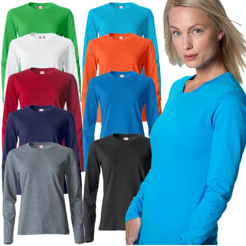 T-shirt Basic-T L/S Ladies – Manica Lunga Donna PS 35038 PRS