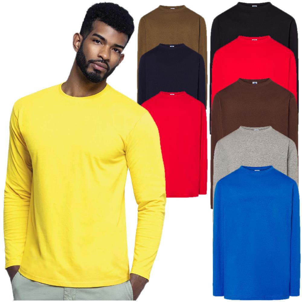 T-Shirt Uomo a Manica Lunga JHK Personalizzabile con Stampe PS 36124
