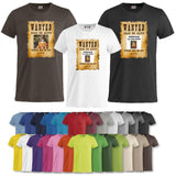 T-Shirt “Wanted Dead or Alive” Personalizzata con la Tua Foto – Mod. PS 27431-A061 - PRS