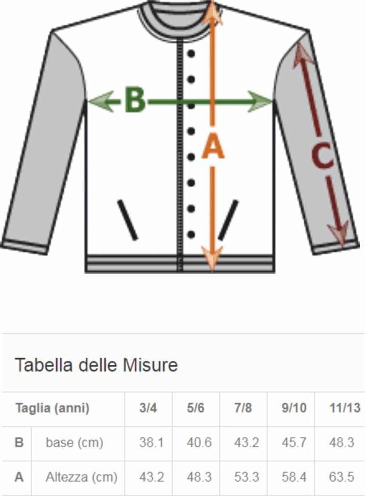 Felpa Baseball Varsity Junior Jacket Giacca College Personalizzabile Con Iniziali PS 36017 PRS