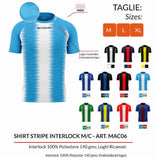Maglia Calcio STRIPE – Maglietta Tecnica Personalizzabile con Nome e Numero PS 39873 PRS