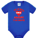 Body Neonato Personalizzato “Te Lo Dico Con Il Cuore” Auguri Papà Mamma Nonna Zia o Nome PS 28180-0003
