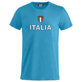 T-Shirt Italia Personalizzabile con Nome e Numero – Cotone – Bambino e Uomo – PS 27431