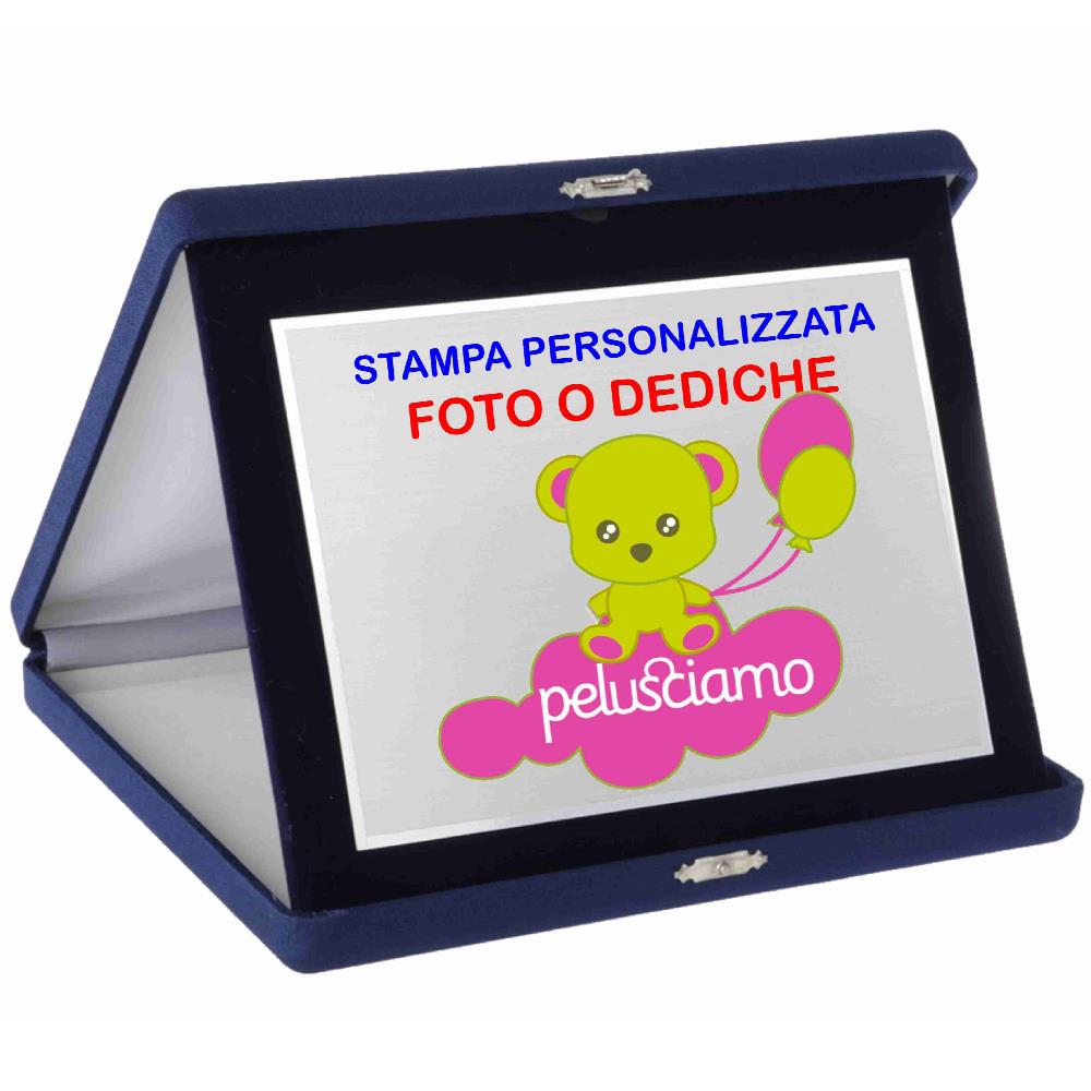 Targa Commemorativa Personalizzabile – Orizzonatale 3 Misure - Foto e Dediche PS 14053
