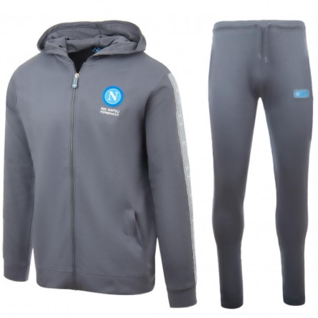 Pigiama SSC Napoli Ufficiale in Cotone Leggero – Full Zip – Personalizzabile con Nome e Numero – PS 41393