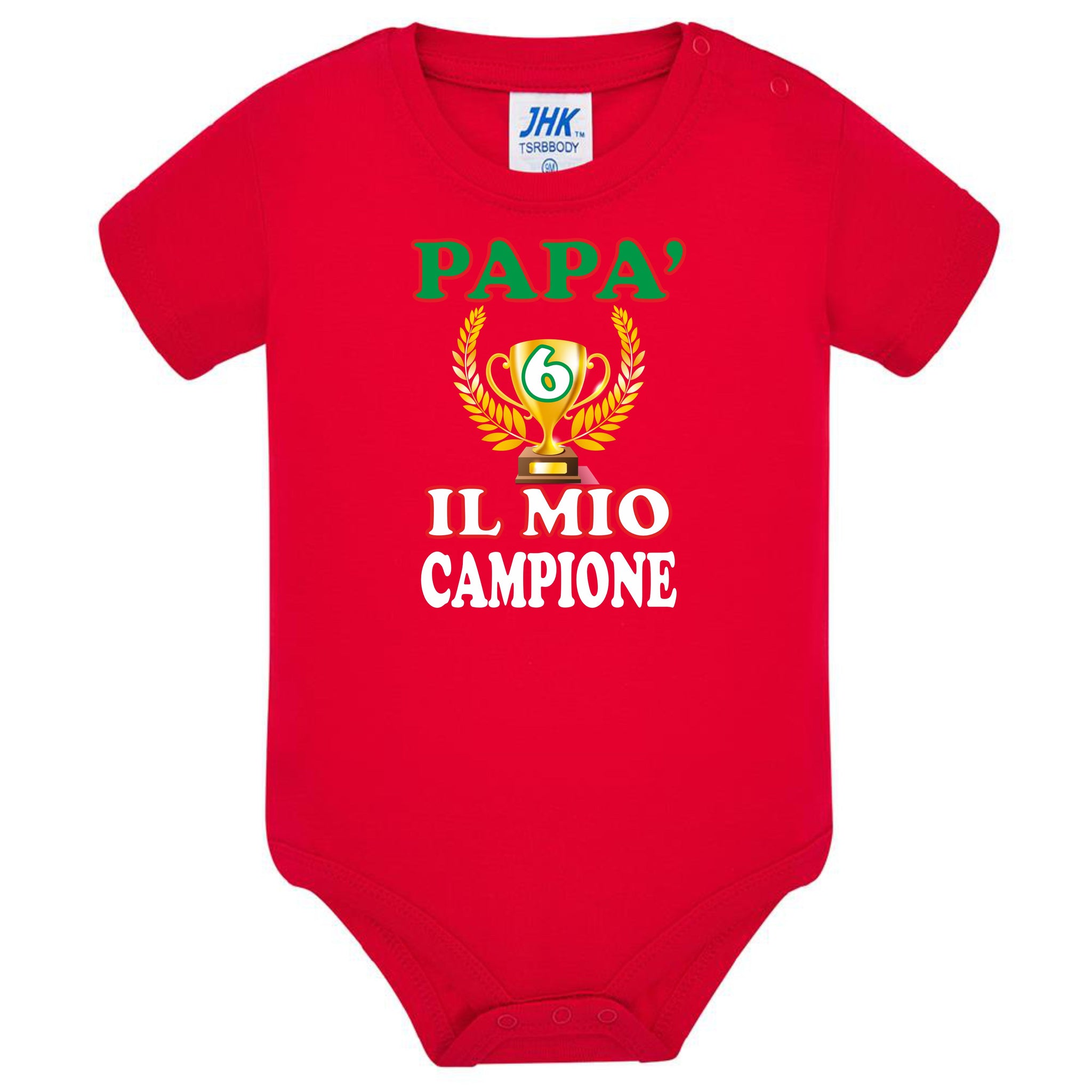 Body Neonato “Papà 6 Il Mio Campione” Festa Del Papà PS 28180-0023