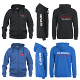 Felpa Infermiere Dottore – Felpa Uomo con Cappuccio Full Zip Personalizzabile PS 02202-002