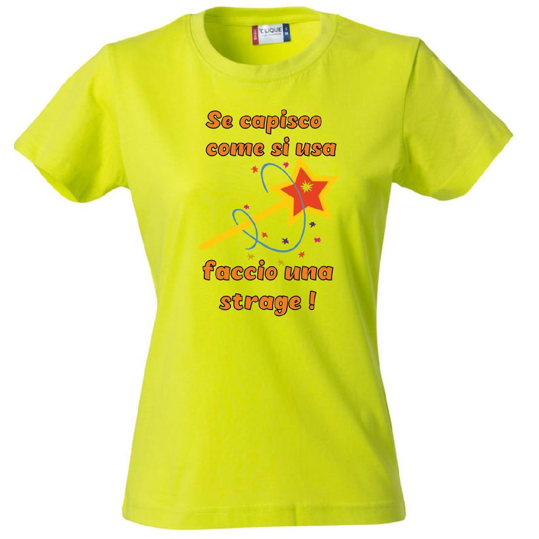 T-Shirt Donna “Se Capisco Come Funziona Faccio Una Strage” – Maglietta Umoristica – PS 28870-010