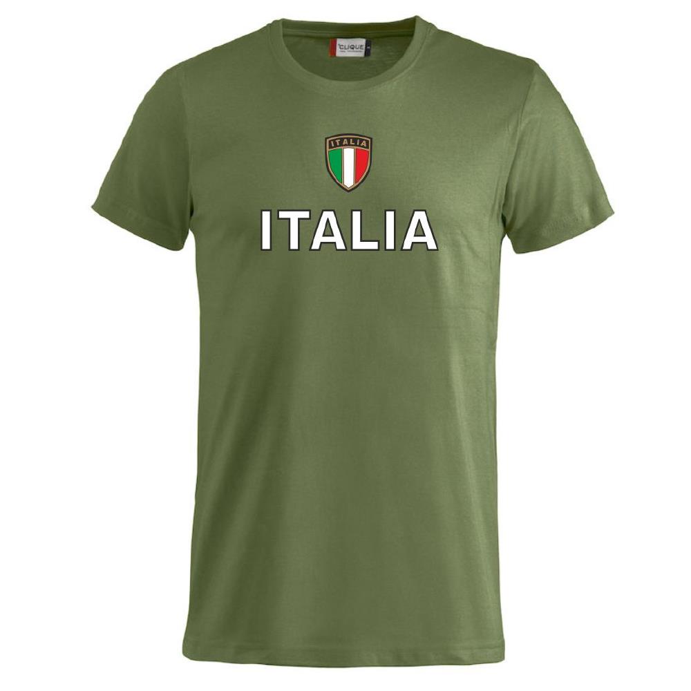 T-Shirt Italia Personalizzabile con Nome e Numero – Cotone – Bambino e Uomo – PS 27431