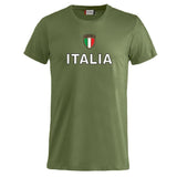 T-Shirt Italia Personalizzabile con Nome e Numero – Cotone – Bambino e Uomo – PS 27431