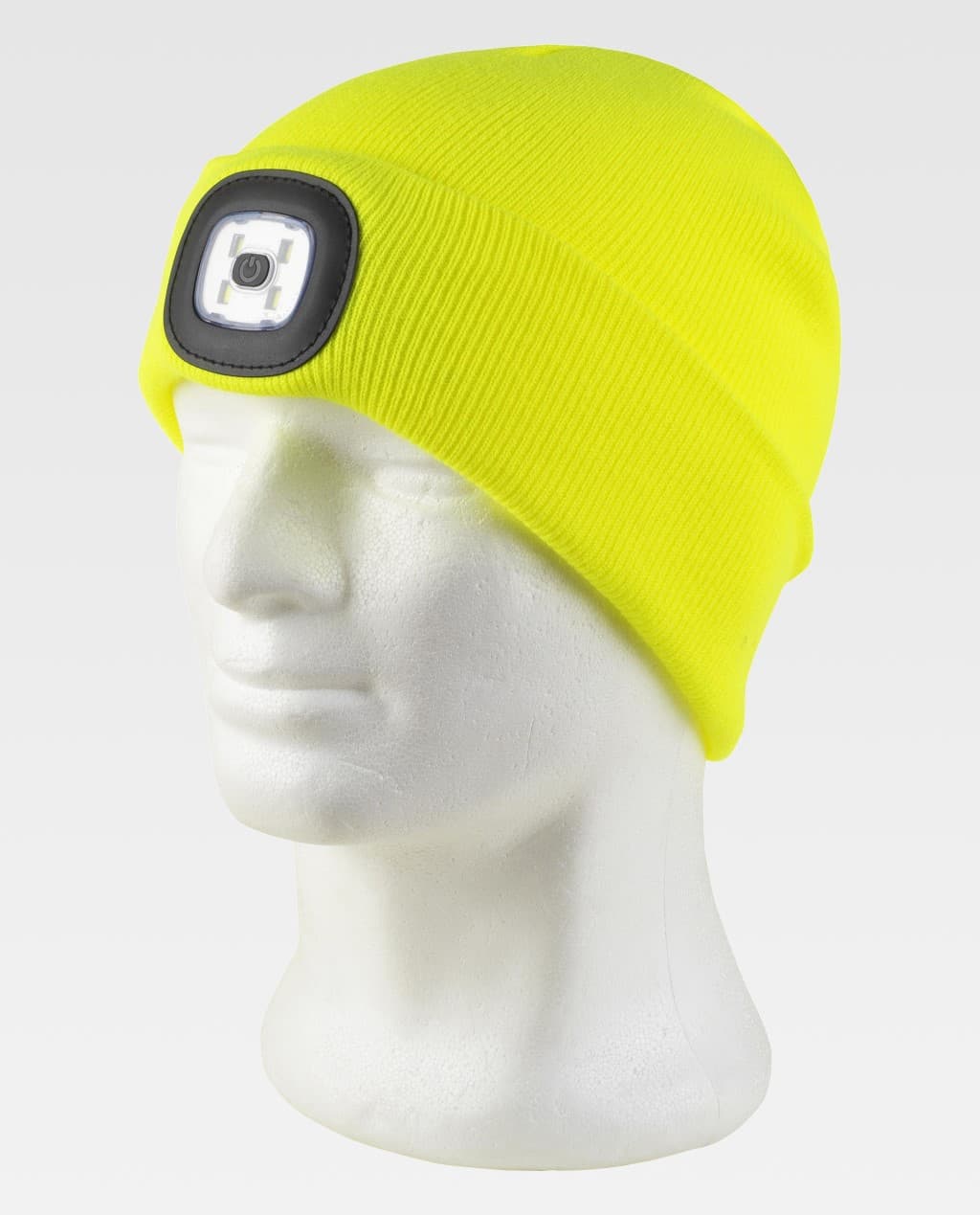 Berretto a Cuffia con LED Removibile WorkTeam – Cappello Invernale – Giallo Fluo, Arancione Fluo e Nero – Cod. PS 05321