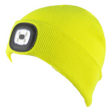Berretto a Cuffia con LED Removibile WorkTeam – Cappello Invernale – Giallo Fluo, Arancione Fluo e Nero – Cod. PS 05321