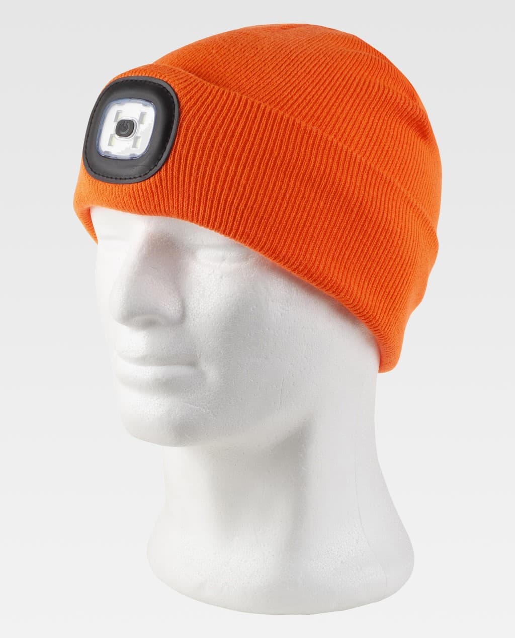 Berretto a Cuffia con LED Removibile WorkTeam – Cappello Invernale – Giallo Fluo, Arancione Fluo e Nero – Cod. PS 05321