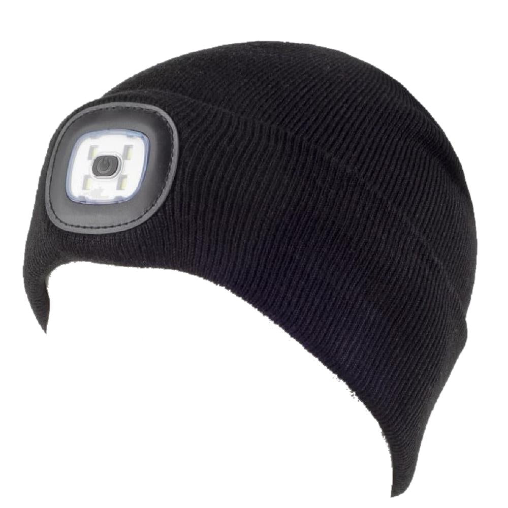 Berretto a Cuffia con LED Removibile WorkTeam – Cappello Invernale – Giallo Fluo, Arancione Fluo e Nero – Cod. PS 05321