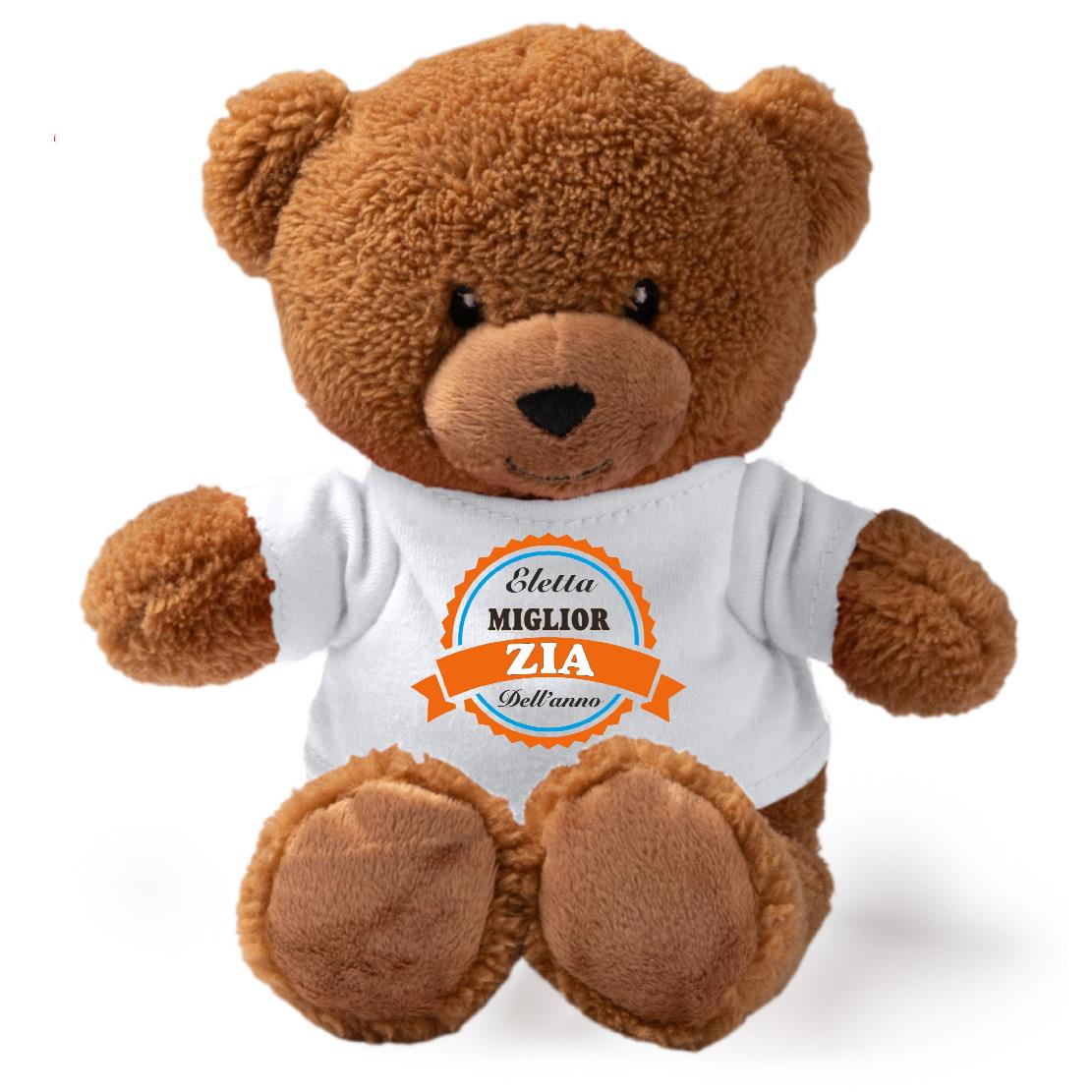 Peluche Orsetto “Eletta Miglior Mamma / Papà / Zio / Nonno” – Personalizzabile con Nome | Teddy Bear 18 cm PS 33790-007