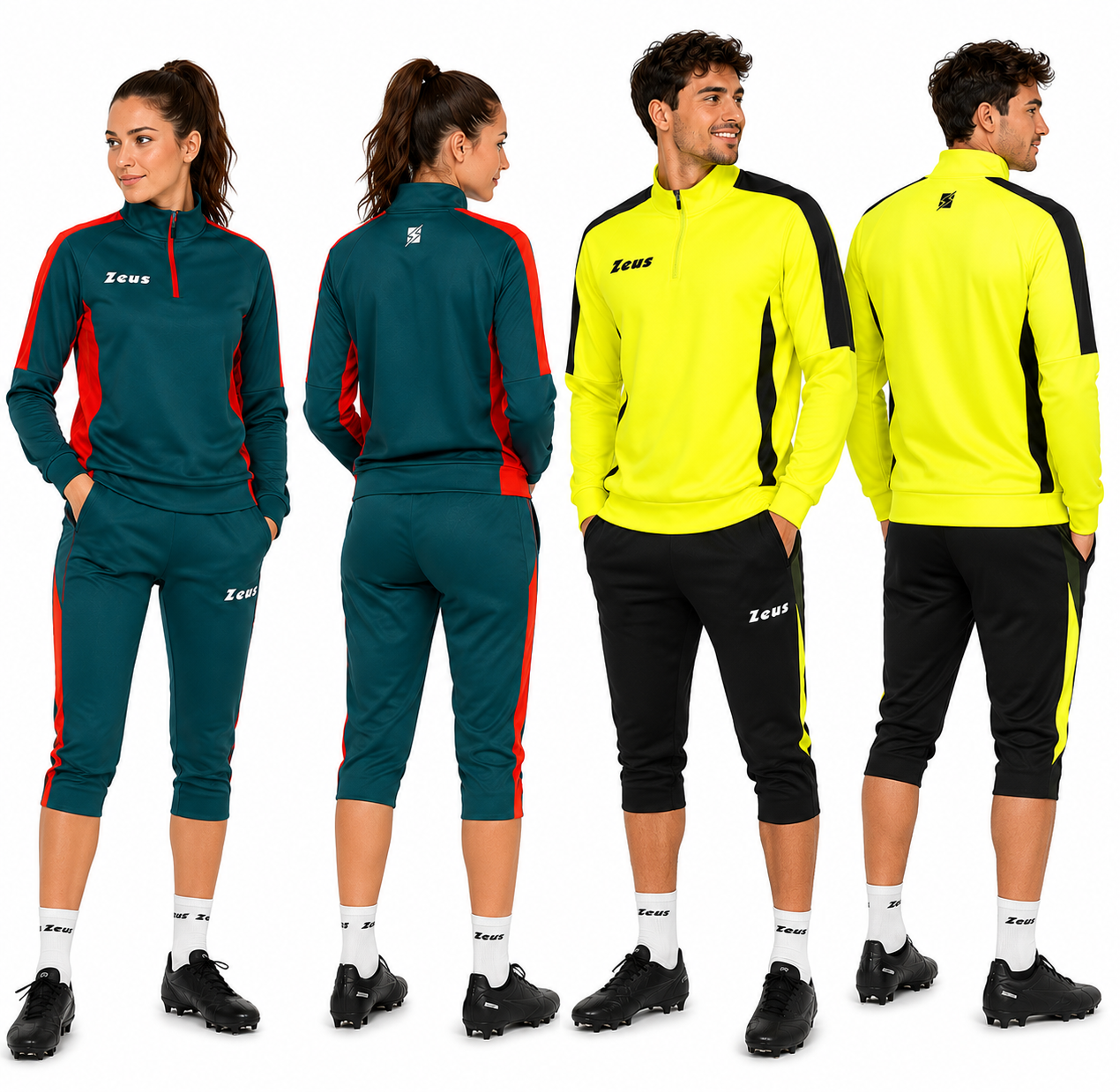 Felpa Zeus Train Start Personalizzabile con Loghi, Ricami e Stampe – Mezza Zip – PS 31601-BS