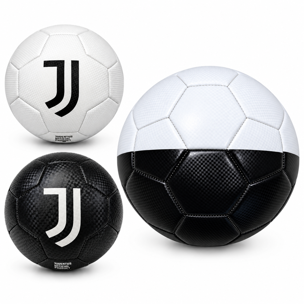 Pallone Da Calcio Bianco Nero Juve Juventus FC Misura 5 PS 09293
