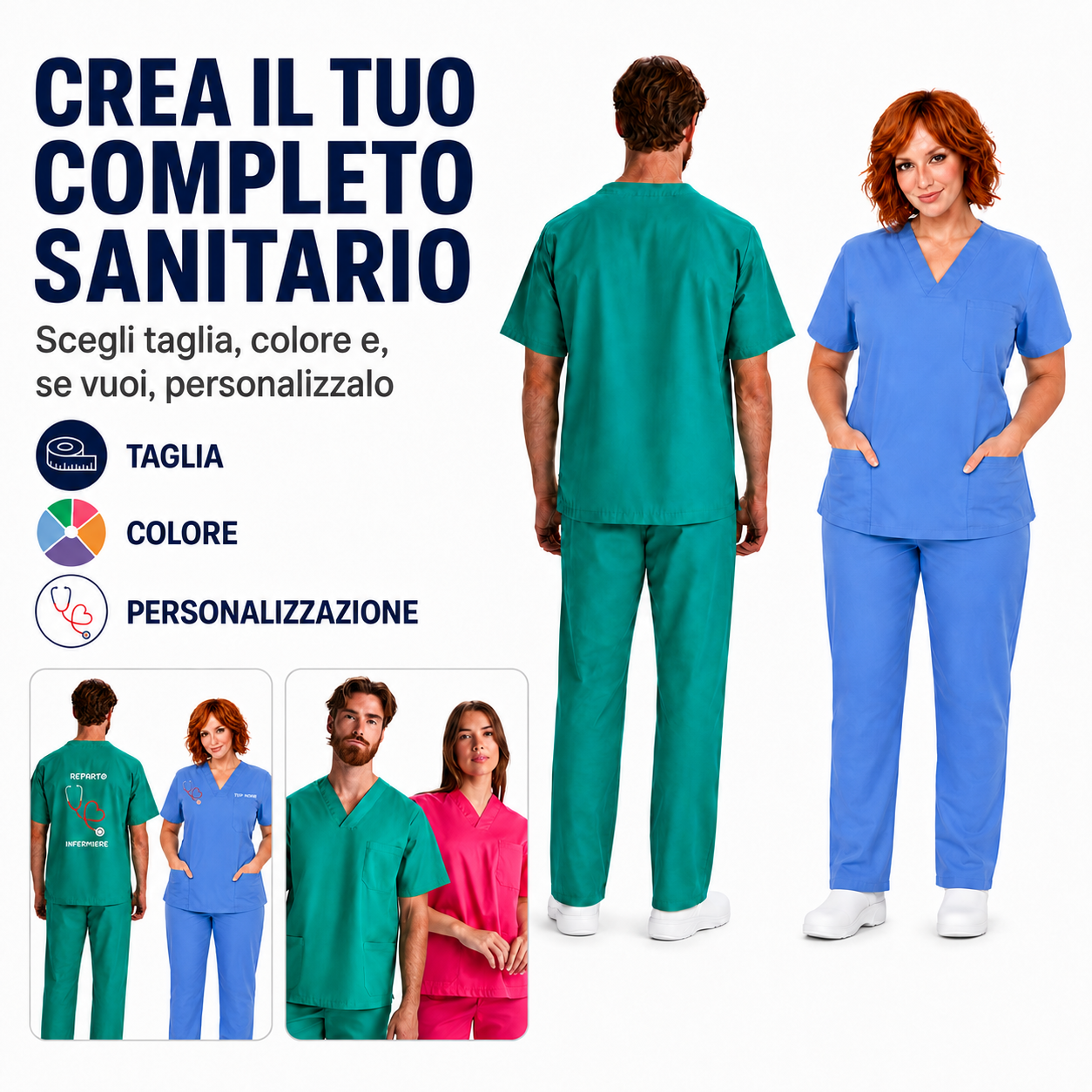 Camice Sanitario PANACEA Personalizzabile con Stampe – PS 40200