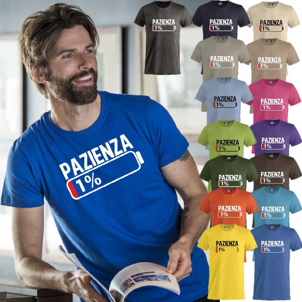 T-Shirt Unisex in Cotone Pettinato con Colletto Elasticizzato – Personalizzabile – PS 27431-A001