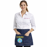 Grembiule Jeans Corto Personalizzabile – Stampa o Ricamo – PS 12480