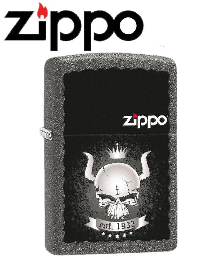 Accendino Zippo Skull Crown Teschio – Cod. 28660 – PS 18919