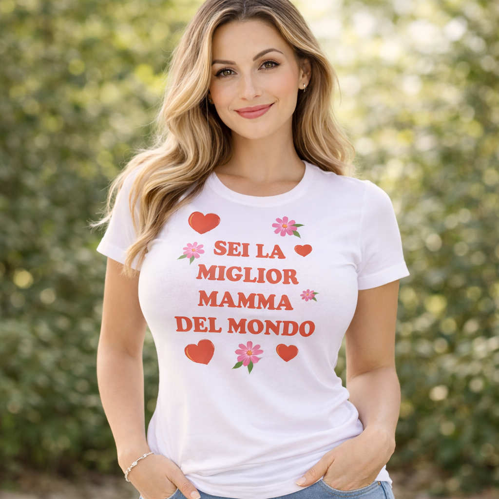 T-Shirt Donna “Sei la Migliore ... del Mondo” – Idea Regalo per Mamma, Zia, Nonna o Amica – PS 28870-001 PRS