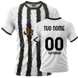 Maglia Calcio Juventus Bianco Nera – Replica Ufficiale Juventus FC 2023/2024 – Personalizzabile con Nome e Numero PS 41410