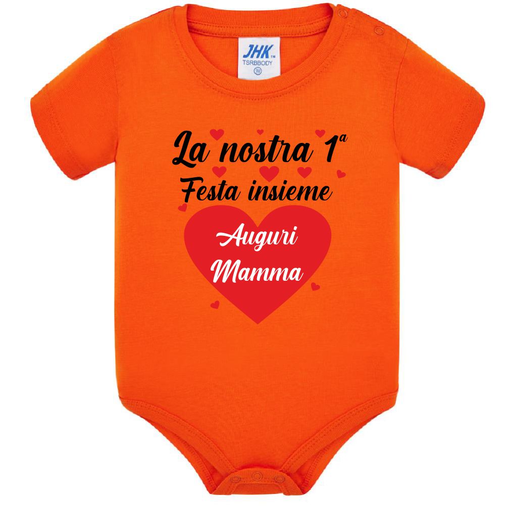 Body Neonato Prima Festa Della Mamma Auguri Mamma – 100% Cotone PS 28180-0015