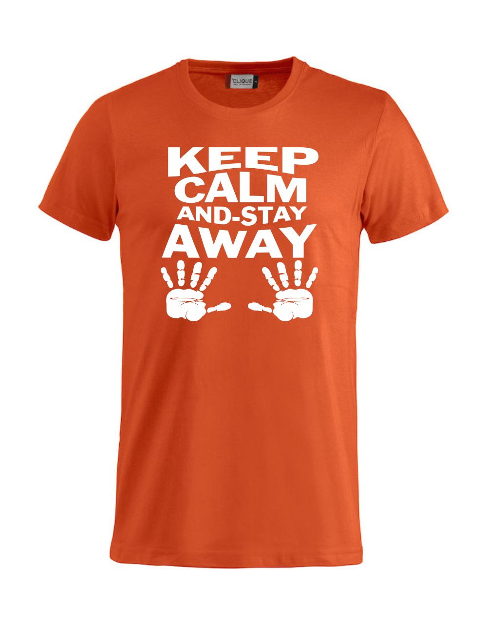 T-Shirt “Keep Calm And Stay Away” Uomo – Maglietta Simpatica con Stampa – PS 27431-A013
