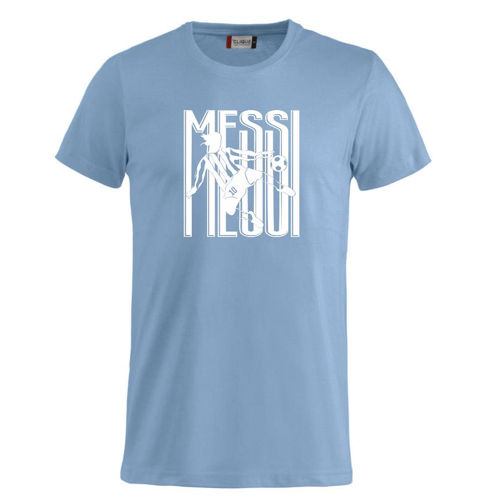 T-shirt Messi 10 Tifosi Calcio Argentina 100% Cotone Personalizzabile Con Nome e Numero PS 27431-A034