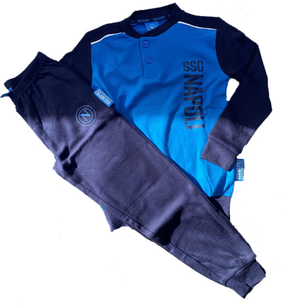 Pigiama SSC Napoli Calcio Cotone Interlock Personalizzabile – PS 46669 -BS