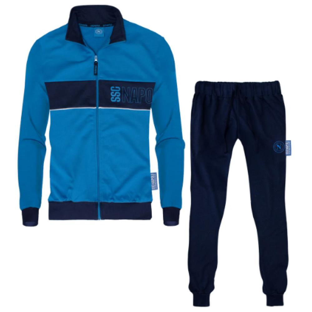 Tuta SSC Napoli Cotone Garzato Homewear Full Zip – PS 46643-BS