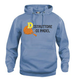 Felpa Con Cappuccio “Distruttore di Padel” Personalizzabile Uomo Ragazzo PS 32714-0012 PRS