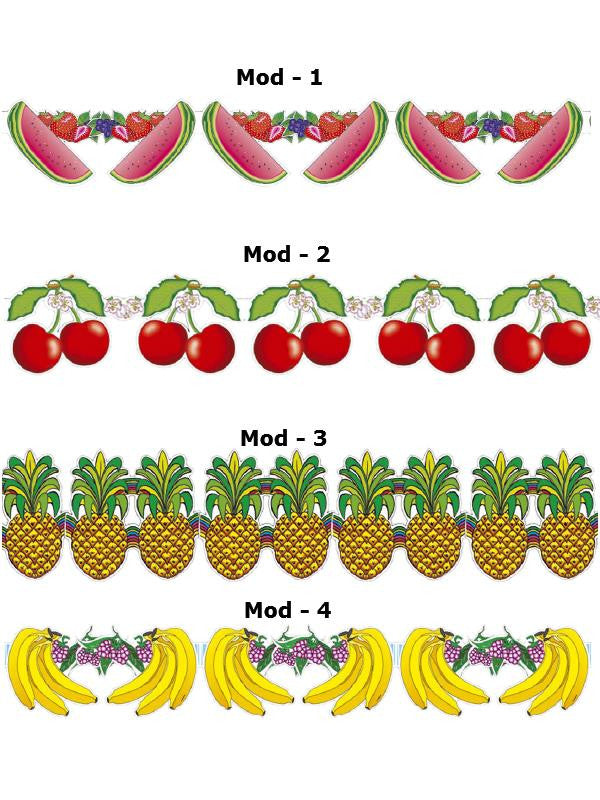 Ghirlanda Frutta 3 m – Festone Decorativo per Feste a Tema - PS 02670
