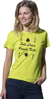 T-Shirt Donna “2 di Picche – Solo l’Asso Prende Tutto” – PS 28870-005