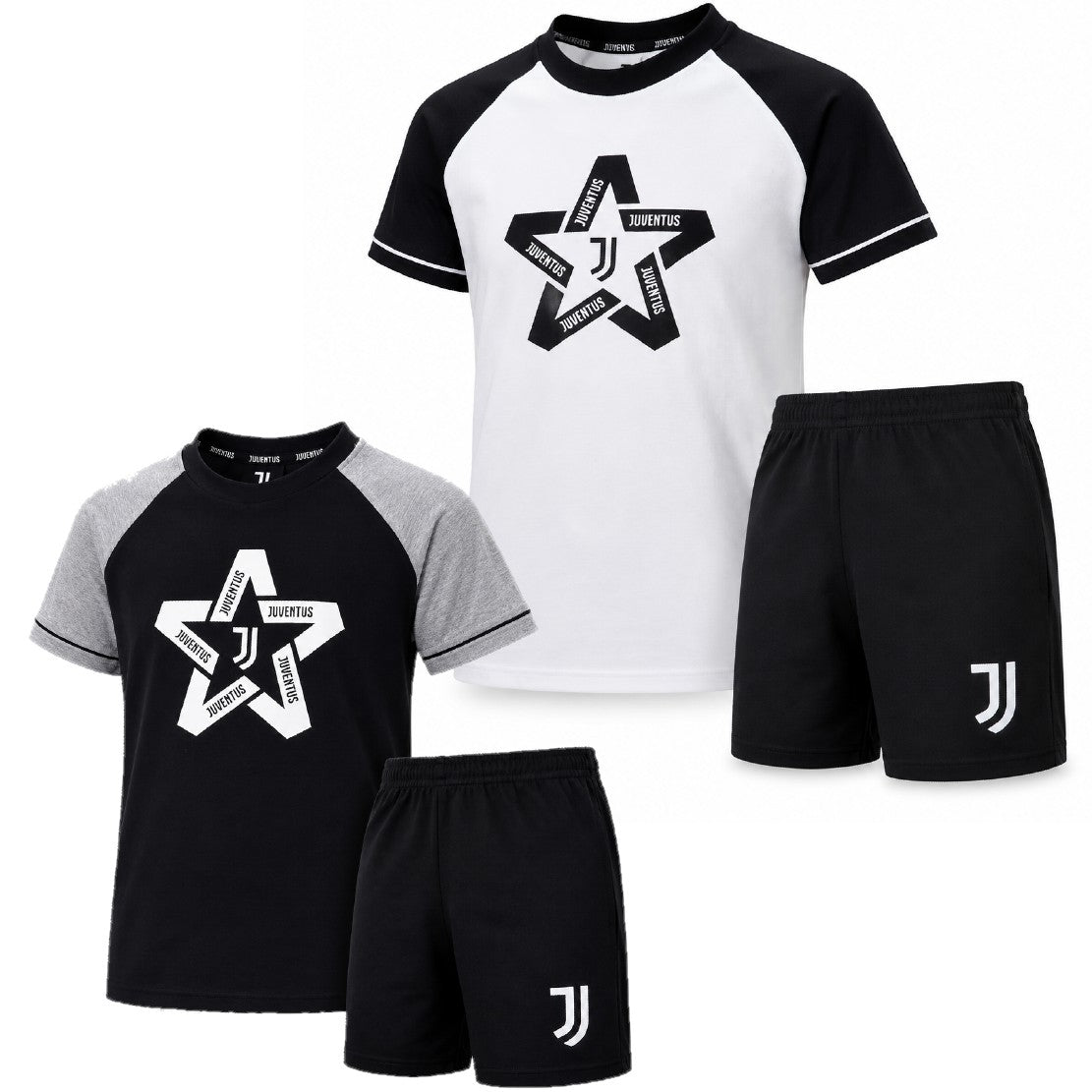 Pigiama Corto Juventus  Bambino – 100% Cotone Personalizzabile – PS 40777