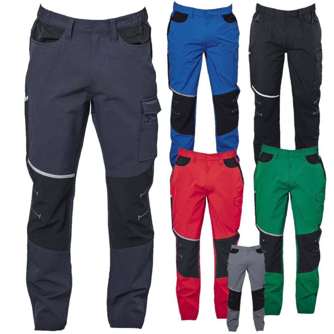 Pantaloni Da Lavoro Elasticizzati Brennero Medium Multitasche Tecnici Personalizzabili JRC PS 46580 PRS