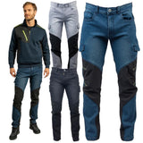 Pantalone Jeans Da Lavoro Elasticizzato Multitasche Personalizzabile JRC PS 46565 PRS