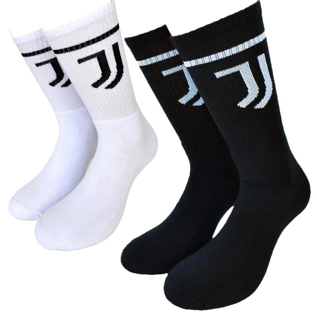 Set 2 Paia Calze Tennis in Spugna – Prodotto Ufficiale Juventus FC Cod. PS 46578