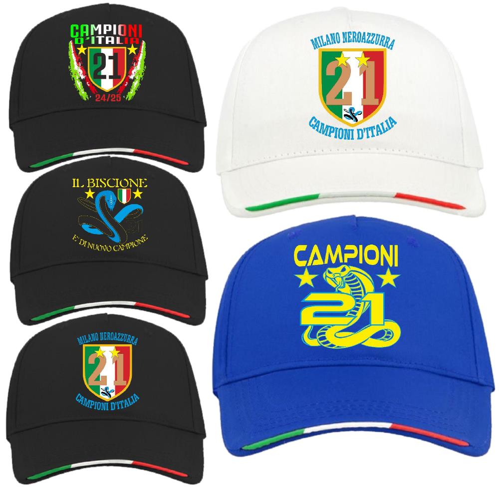 Cappellino Inter Campioni d’Italia 25/26 – 21 Scudetti Seconda Stella – PS 36899-SCDINT