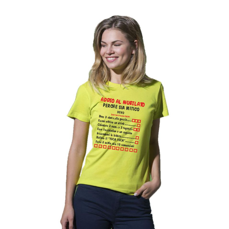 T-Shirt Addio al Nubilato “Cose da Fare Prima di Sposarsi” – PS 28870-017