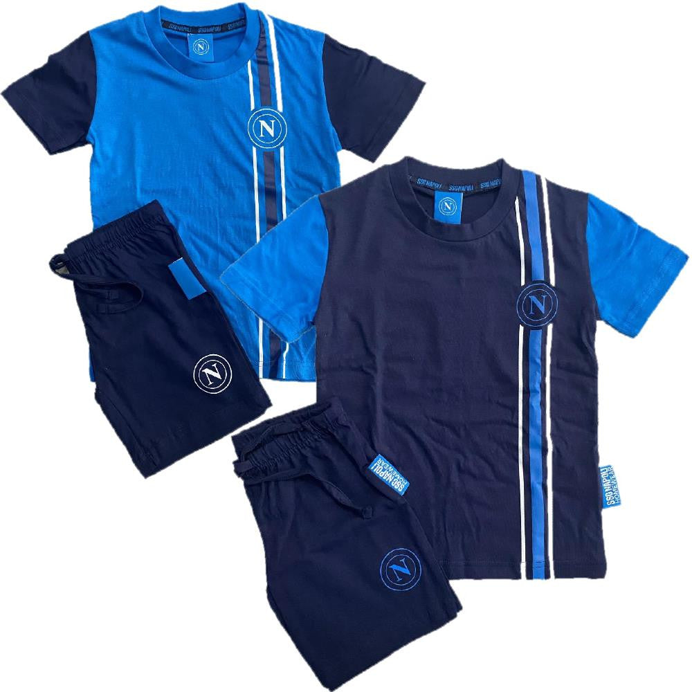 Pigiama Homewear SSC Napoli in Cotone – Prodotto Ufficiale Man Calcio PS 46648-BS