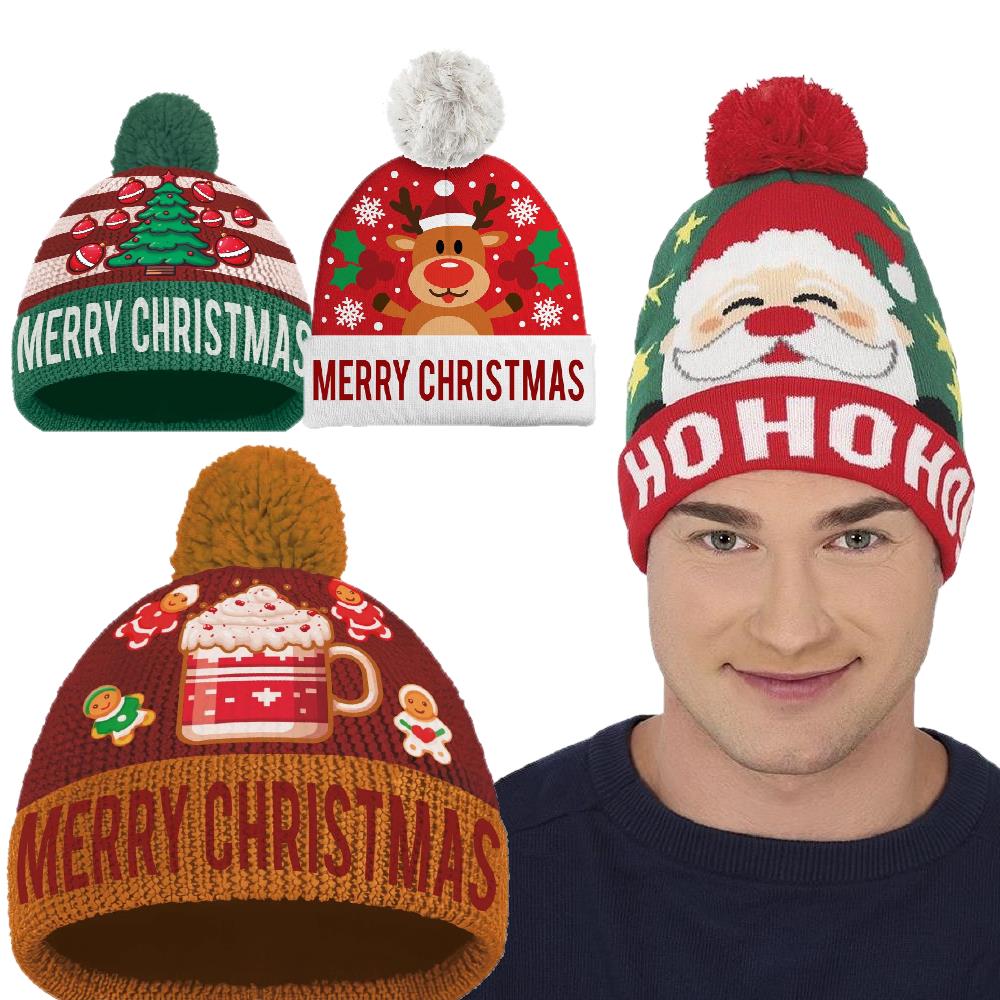 Cappello di Natale Effetto Lana – Berretto Natalizio – PS 33554
