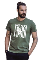 T-shirt Messi 10 Tifosi Calcio Argentina 100% Cotone Personalizzabile Con Nome e Numero PS 27431-A034
