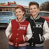 Felpa Baseball Varsity Junior Jacket Giacca College Personalizzabile Con Iniziali PS 36017 PRS