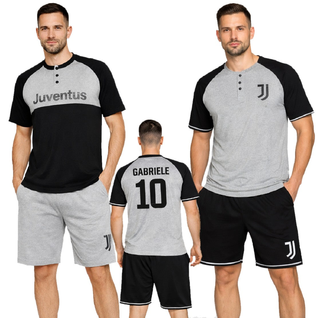 Pigiama Juventus T-Shirt + Pantaloncini – Personalizzabile – PS 30063