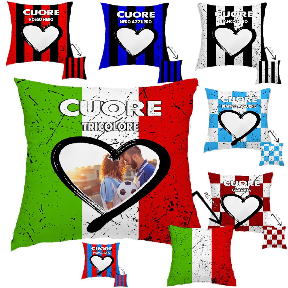 Cuscino Tifosi Personalizzabile Cuscini Calcio 38×38 cm – Cod. 1000 PRS